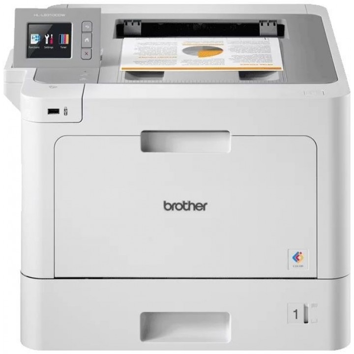 Принтер лазерный Brother HL-L9310CDW цветной, цвет белый